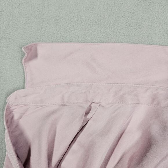 J Jill Blouse Womens Large Modal Satin Button Front Purple Lavender Career Relax - Picture 9 of 14